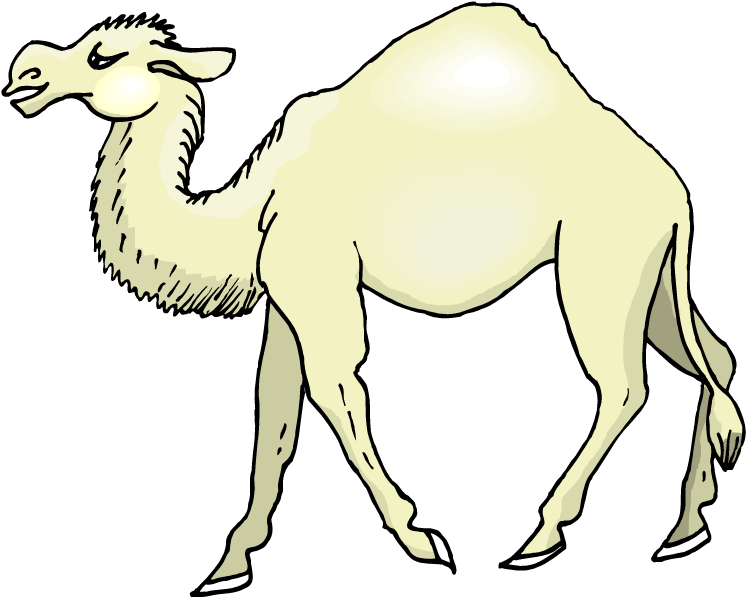 Nativity Clipart Clip Art Shepherd Dog Face Clip Art - Camel Cartoon - Png Download (750x604), Png Download