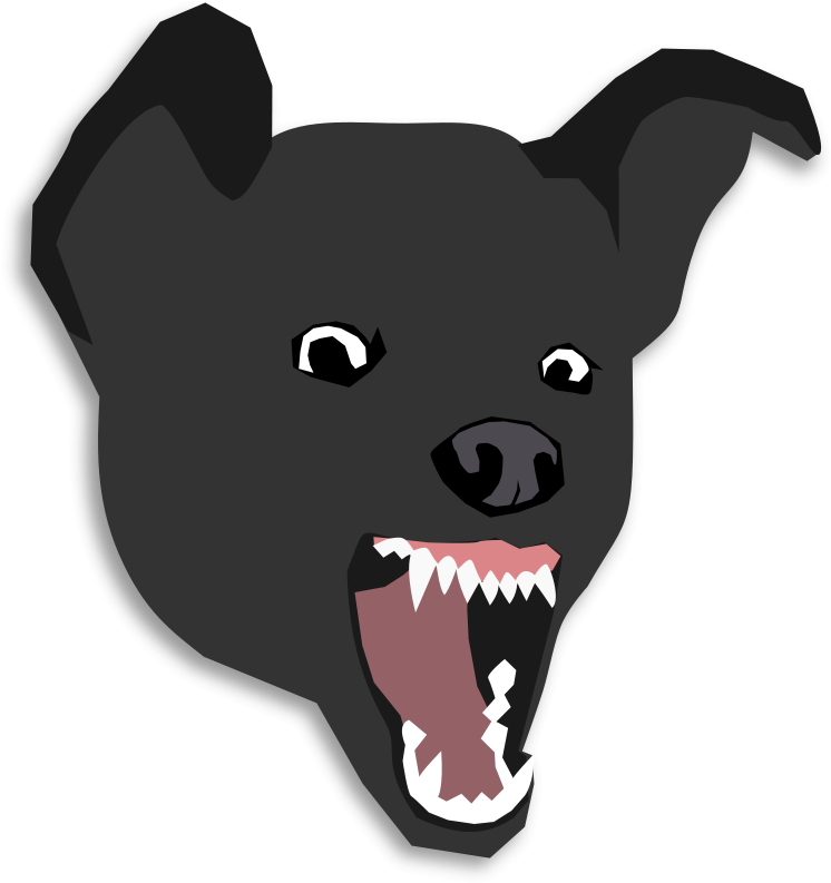 Free Clipart Mean Dog Ecuabron - Cartoon Dog Head Png Transparent Png (751x800), Png Download