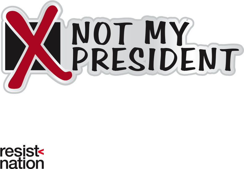 Not My President Pin - Devil Trump Lapel Pin Clipart (800x800), Png Download