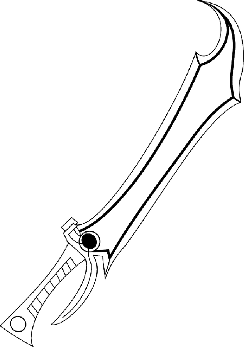 Fantasy Sword Clipart - Fantasy Sword Clip Art - Png Download (800x1137), Png Download