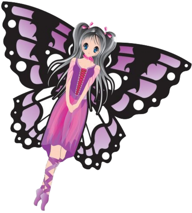 Fantasy Fairy Kite - Kite Decoration Butterfly Clipart (728x728), Png Download