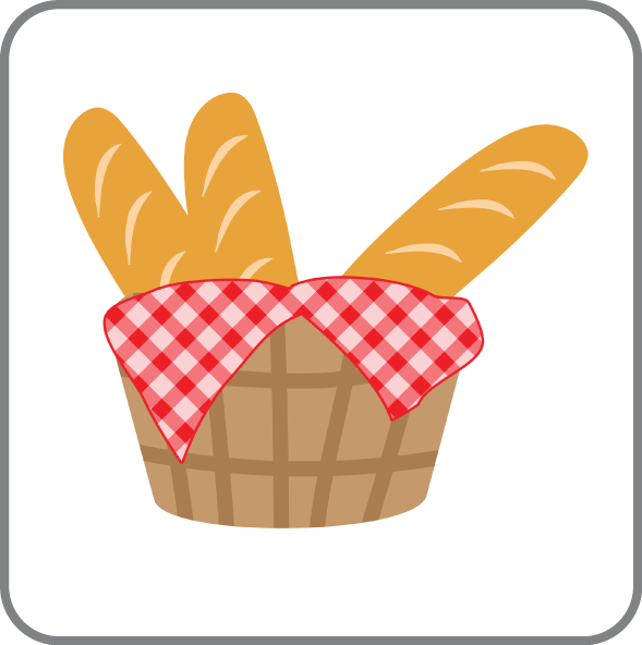 Pan Fuerte Portland, Or Fresh Baked Bread At The Market Clipart (589x592), Png Download