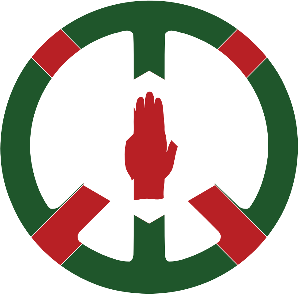 Northern Ireland Peace Symbol Flag 3 Saint Patricks - Gloucester Road Tube Station Clipart (555x555), Png Download