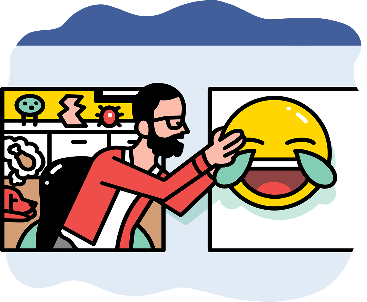 Sharing Facebook Emoji On Social Media - Creads Clipart (1200x988), Png Download