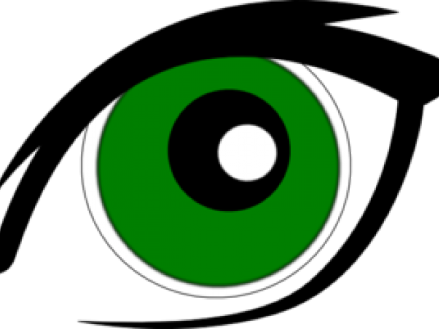 Green Eyes Clipart Hazel Eye - Clip Art - Png Download (640x480), Png Download