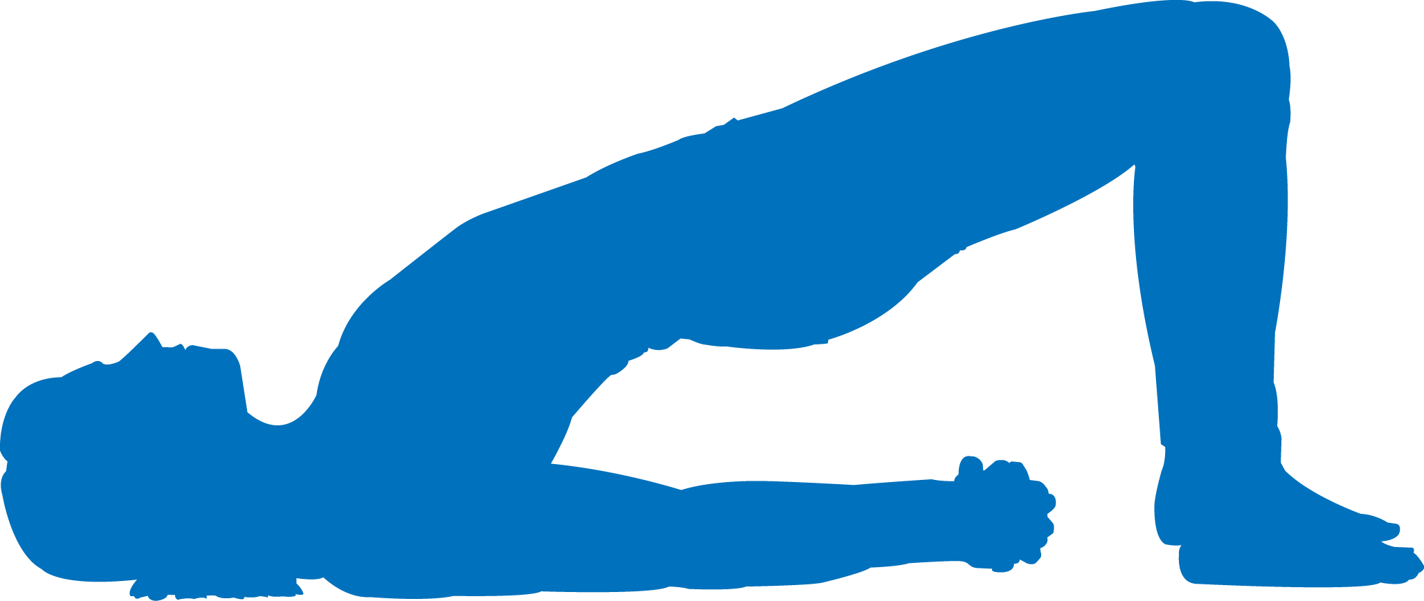 The Hands Are Joined Together Underneath The Hips For Clipart (2057x869), Png Download