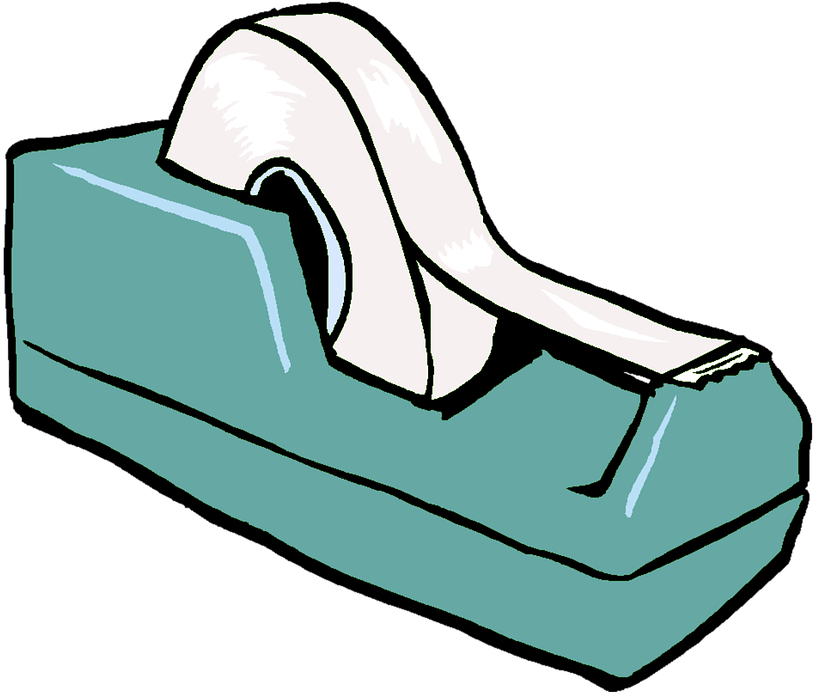 Tape Illustration Clipart (859x720), Png Download