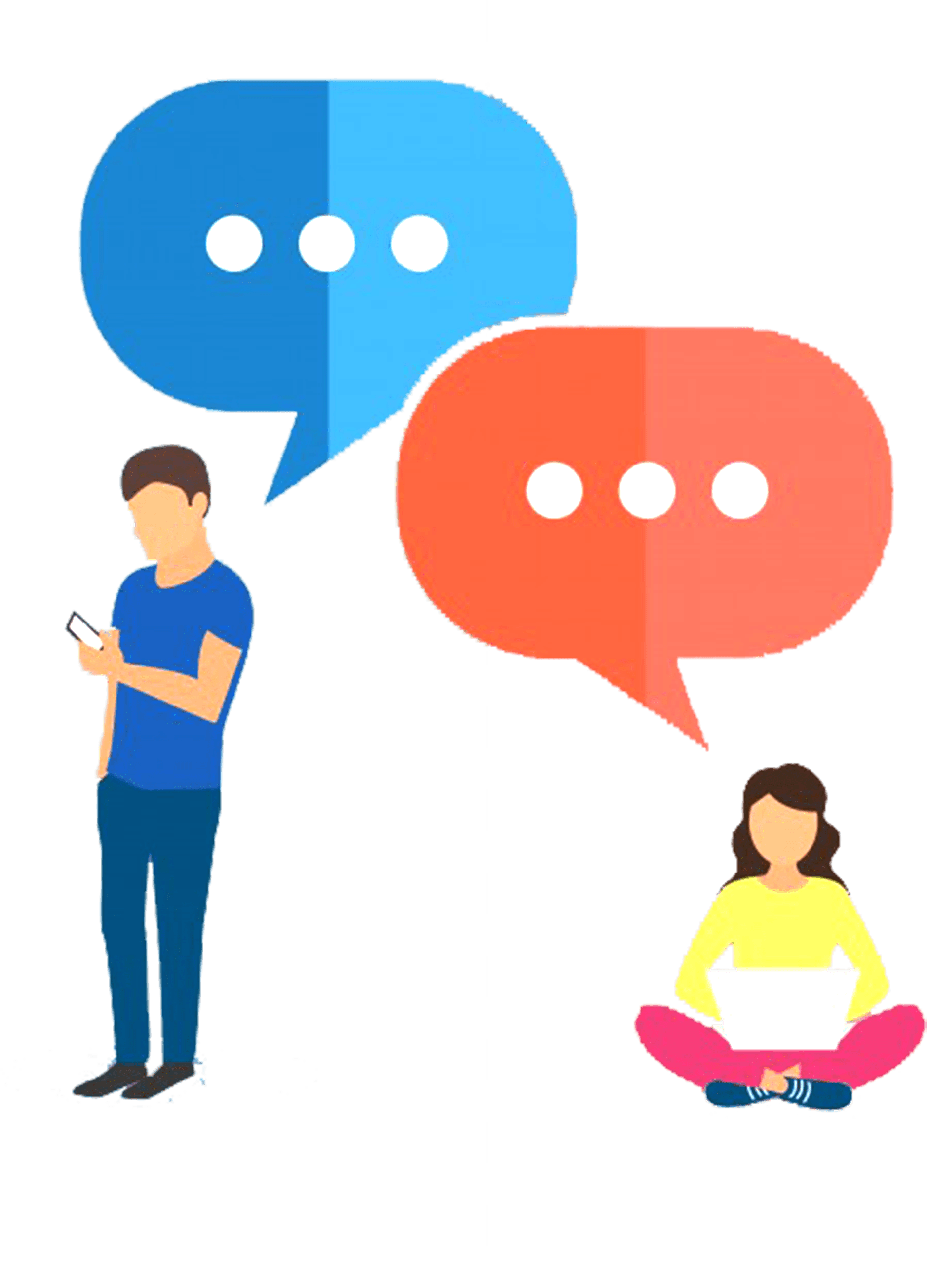 95% Of People Text Things They Could Never Say In Person Clipart (2608x2608), Png Download