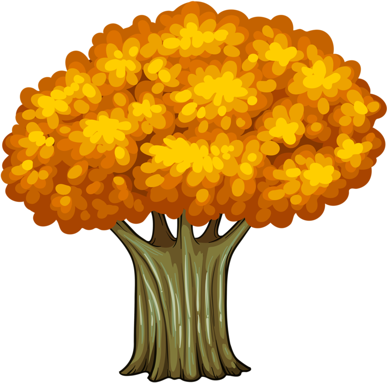 Art Clipartvector Artold Treestree - Trees Of Different Colors - Png Download (786x800), Png Download