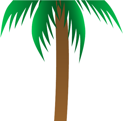 Palm Tree Clipart Sunset - Clip Art - Png Download (640x480), Png Download