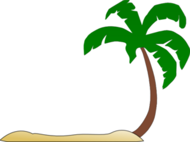 Palm Tree Beach Clip Art - Png Download (640x480), Png Download
