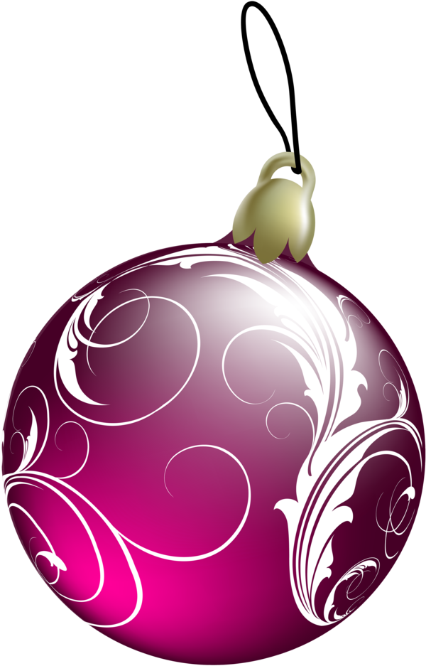 Pink Christmas Ball Clipart - Png Download (625x957), Png Download