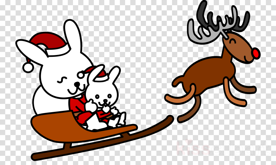 Christmas Rabbit Clip Art Clipart Santa Claus Reindeer - Maths Grade 2 Number Bond - Png Download (900x540), Png Download