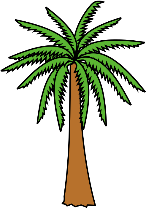 Héraldique Meuble Palmier2 - Dessin Palmier Dattier Clipart (537x767), Png Download