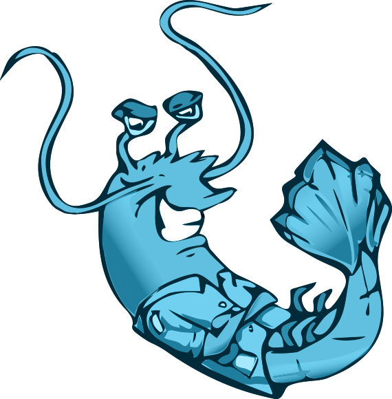 Blue Shrimp - Dearborn Corner Market Clipart (570x580), Png Download