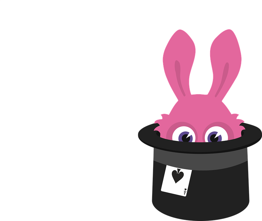 Rabbit Hat Png Photo - Rabbit Magician Hat Png Clipart (854x720), Png Download