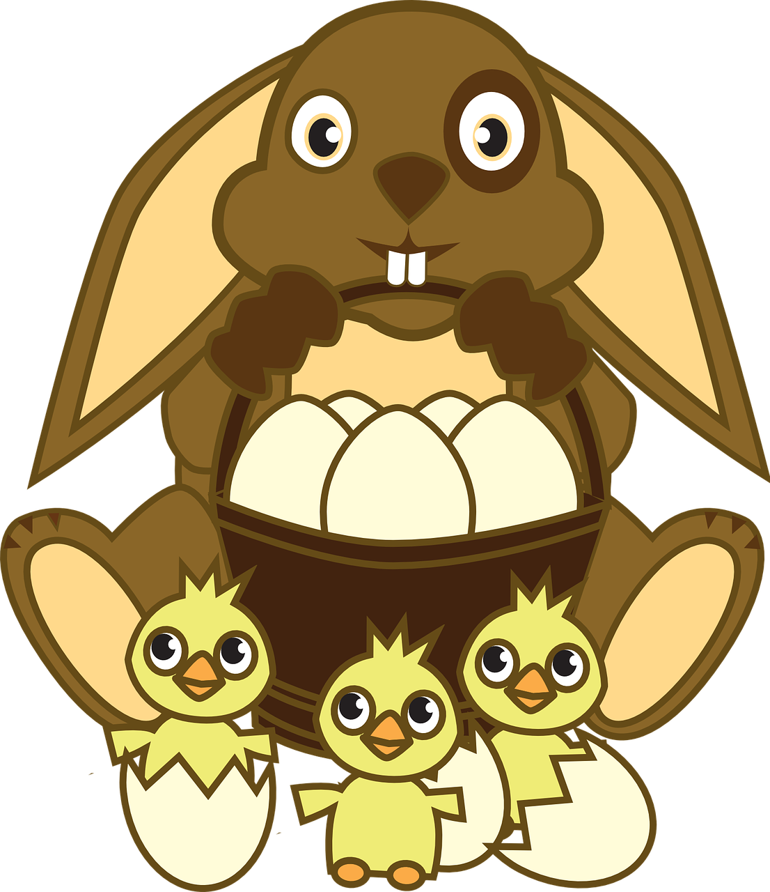 Easter - Easter Bunny Eggs Have Hatched Funny Easter Tote Bag Clipart (1106x1280), Png Download