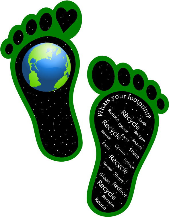 Clipart - Earth Footprints - Earth Footprints - Png Download (612x800), Png Download