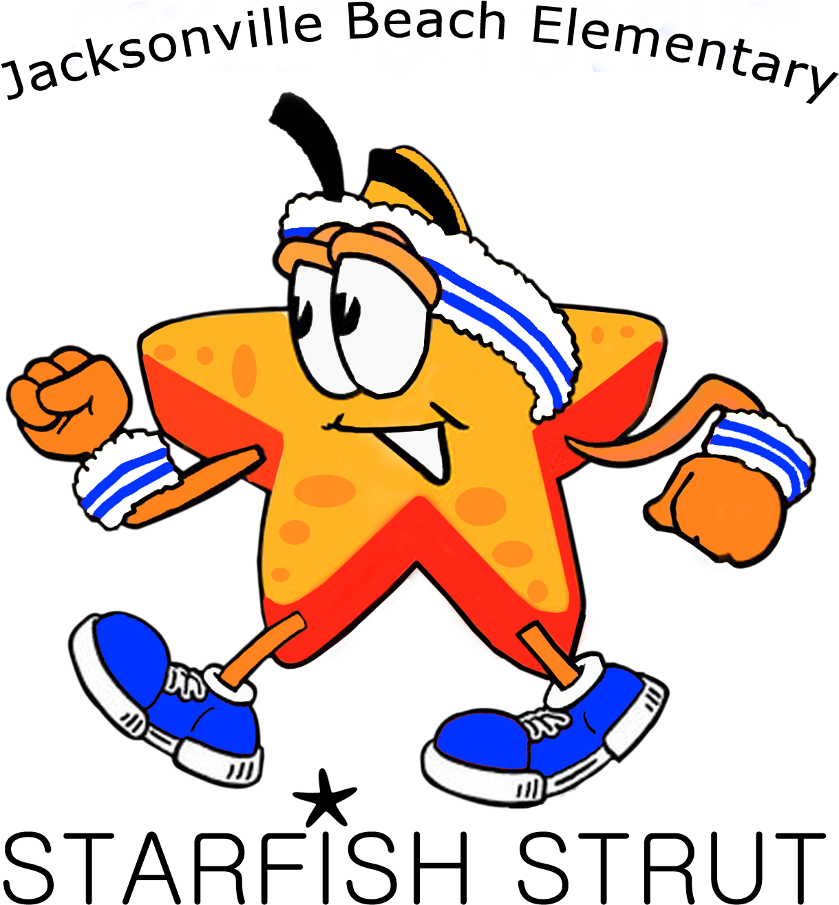 2016 Jacksonville Beach Starfish Strut 5k & Clipart (1332x1410), Png Download