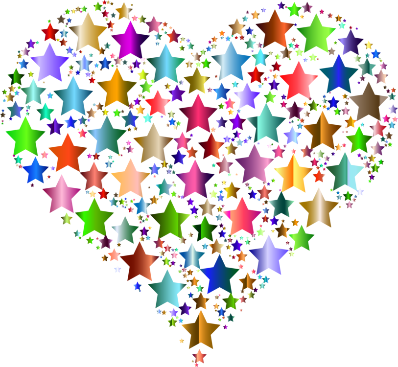 All Photo Png Clipart - Colorful Hearts Transparent Background (813x750), Png Download