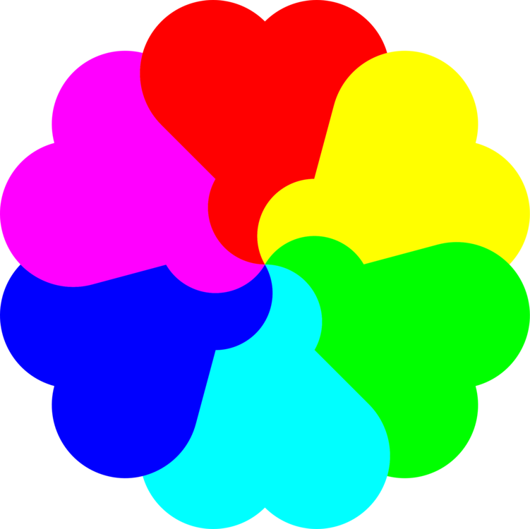 All Photo Png Clipart - Rainbow Love Hearts Clip Art Transparent Png (751x750), Png Download