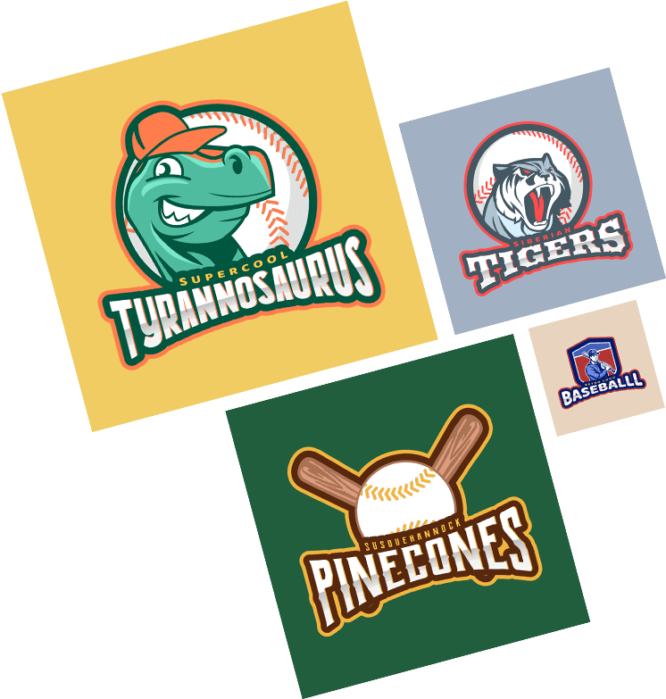 Baseball Logo Maker Examples Min - Baseball Clipart (800x800), Png Download