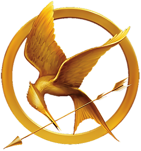 Hungergames Katnisseverdeen Peetamellark Everlark - Hunger Games Pin Background Clipart (600x644), Png Download
