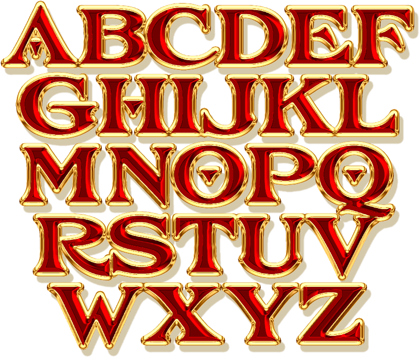 An Old Fashioned Pre-1930's - Alphabet Die Cuts Clipart (920x777), Png Download