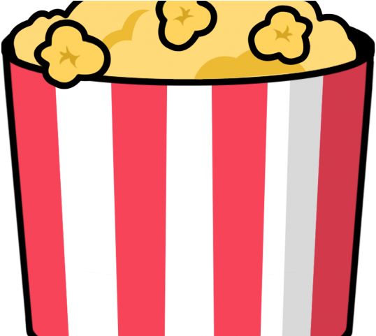 Free Movie Clipart - Cartoon Popcorn Png Transparent Png (640x480), Png Download