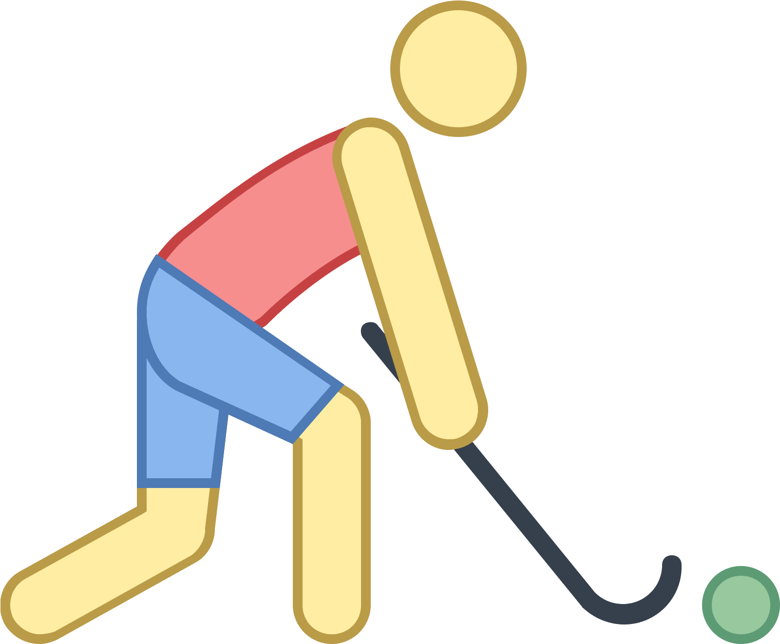 Field Hockey Icon - Hockey Clipart (1600x1600), Png Download