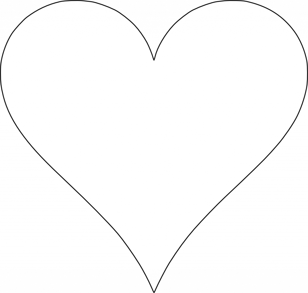 Exploit Free Printable Heart Shapes 6 Templates Valentines White