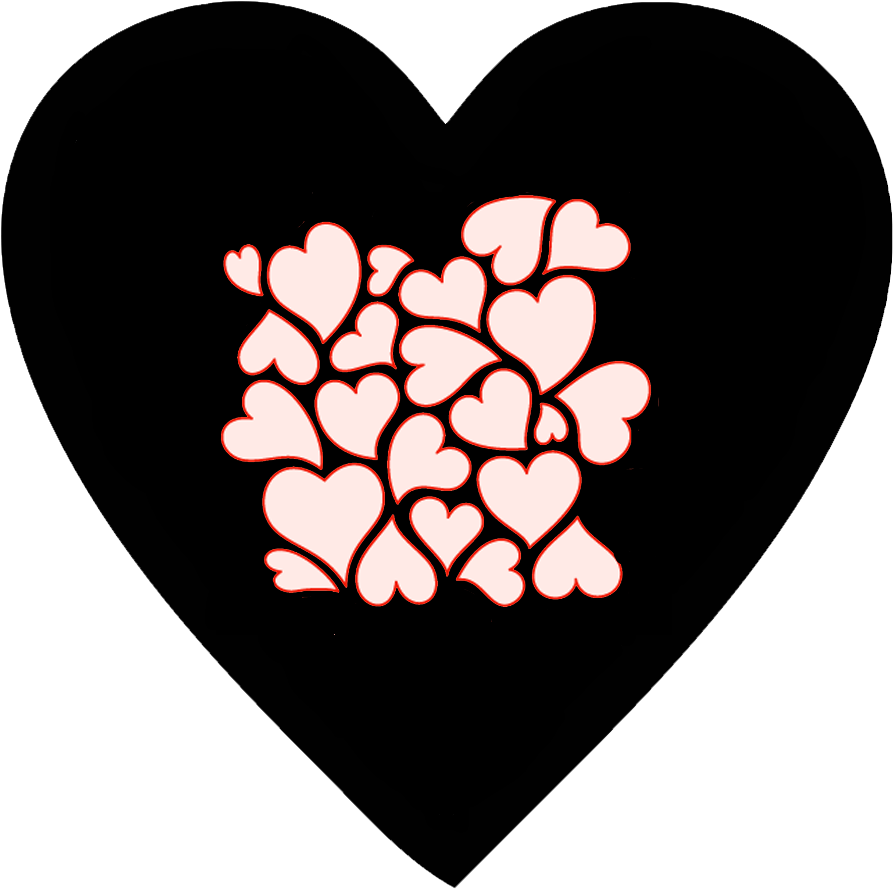 Printable Valentine's Day - Amanda Blu Heartfelt Emotions Silver 2-tone Hearts Clipart (2000x2000), Png Download