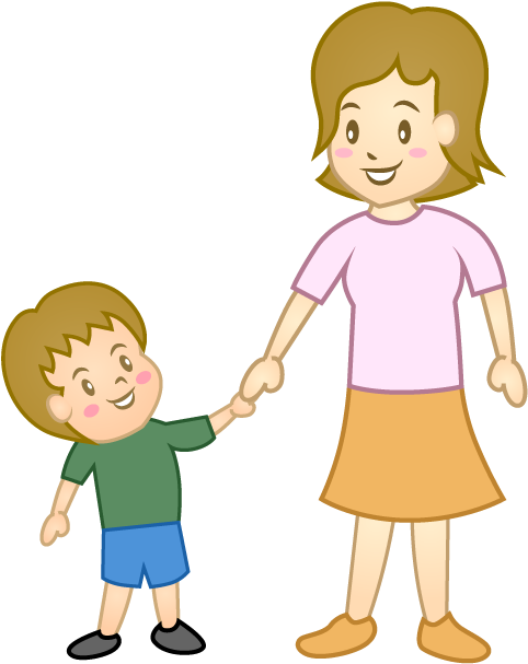 Child And Mother Clipart - Child - Png Download (640x640), Png Download