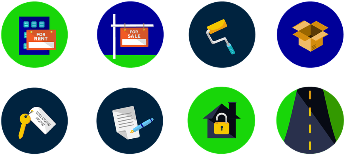 Real Estate, Icons, Marketing, Home - Real Estate Icons Png Clipart (853x480), Png Download