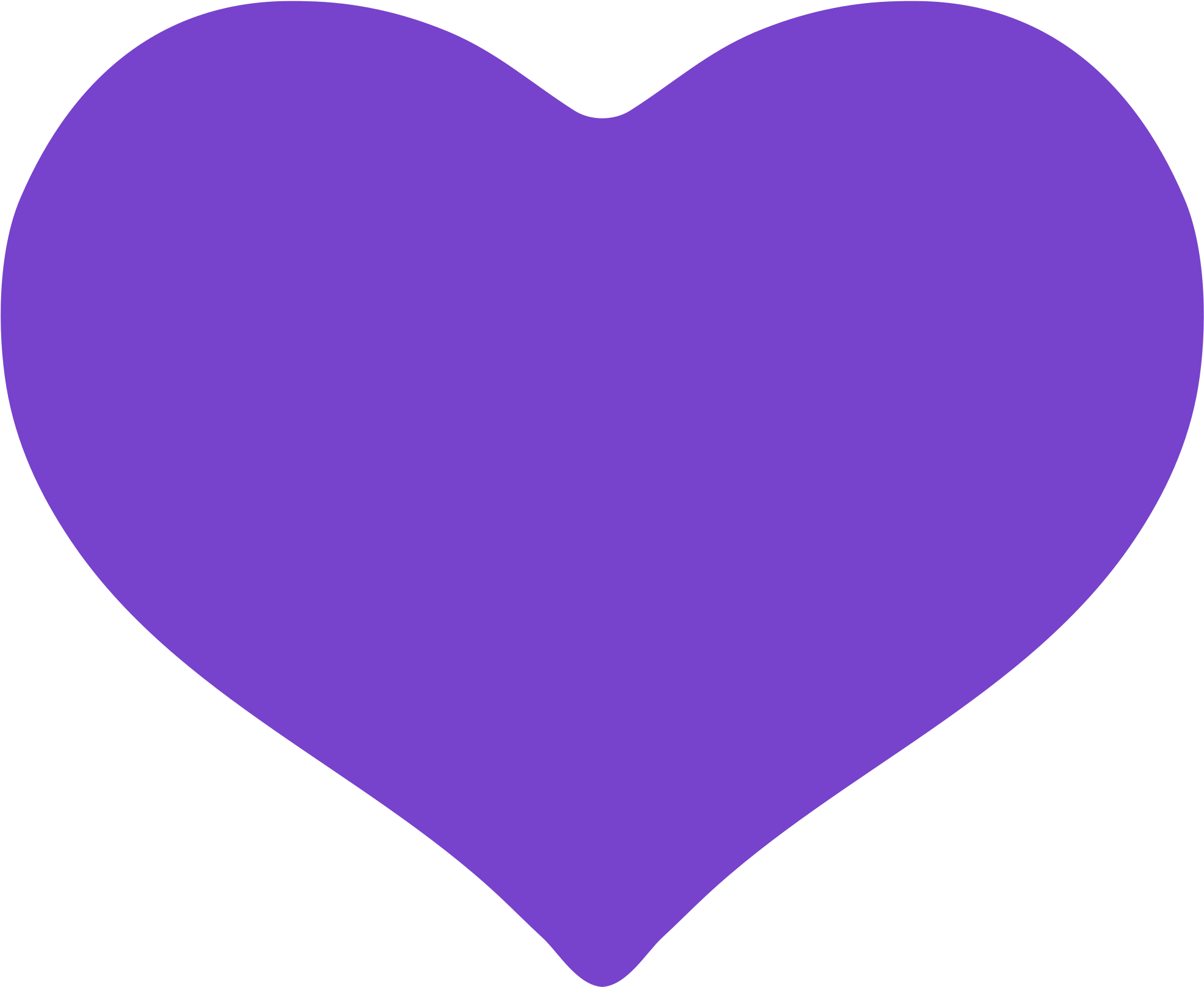 Download - Purple Heart Clipart - Png Download (2000x2000), Png Download