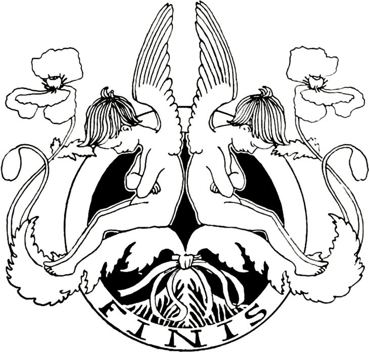 Cherub Finis - Illustration Clipart (730x696), Png Download