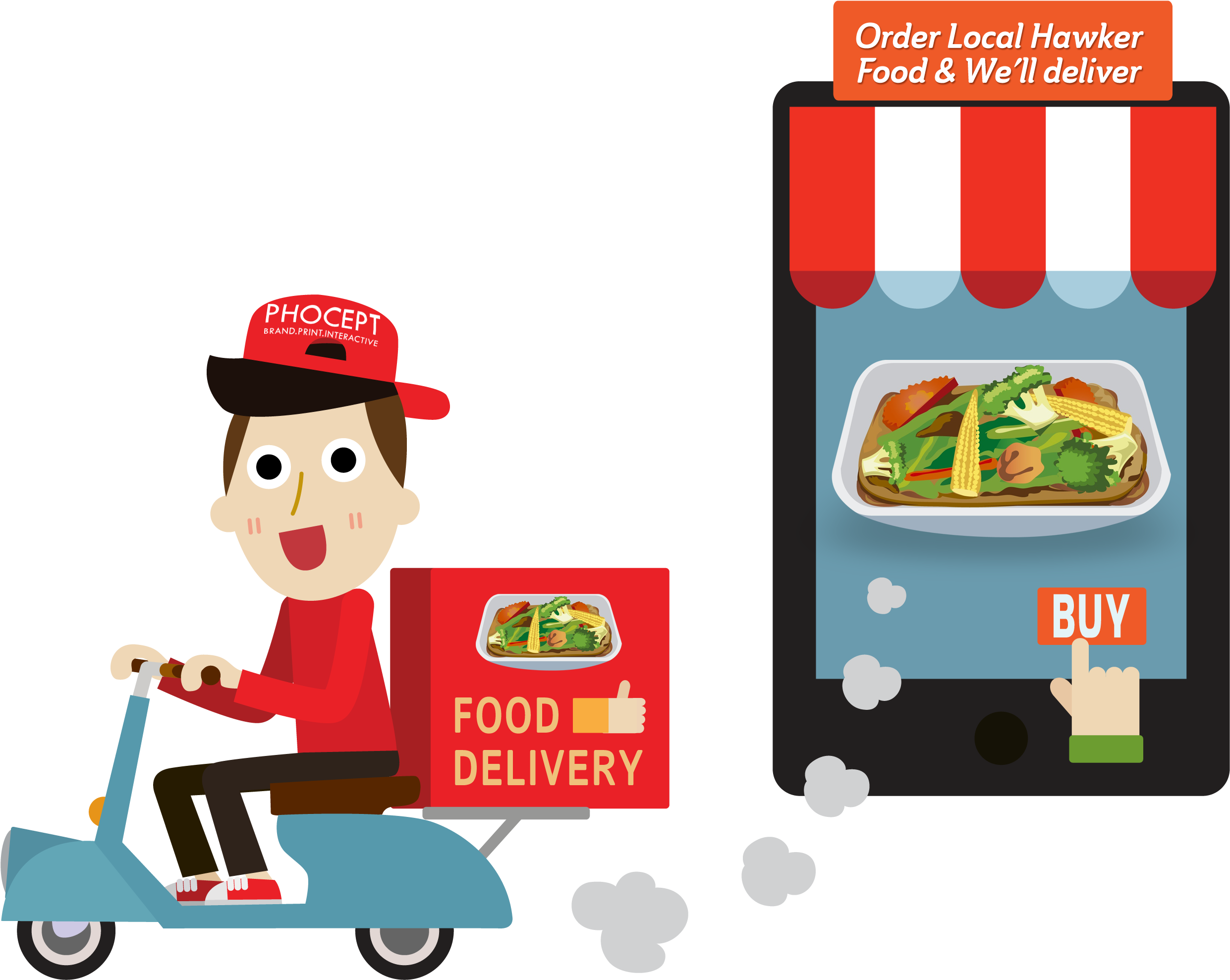 Our Online Food Delivery Clone Portal System Has Been - Online Food Delivery Clipart (3061x2098), Png Download