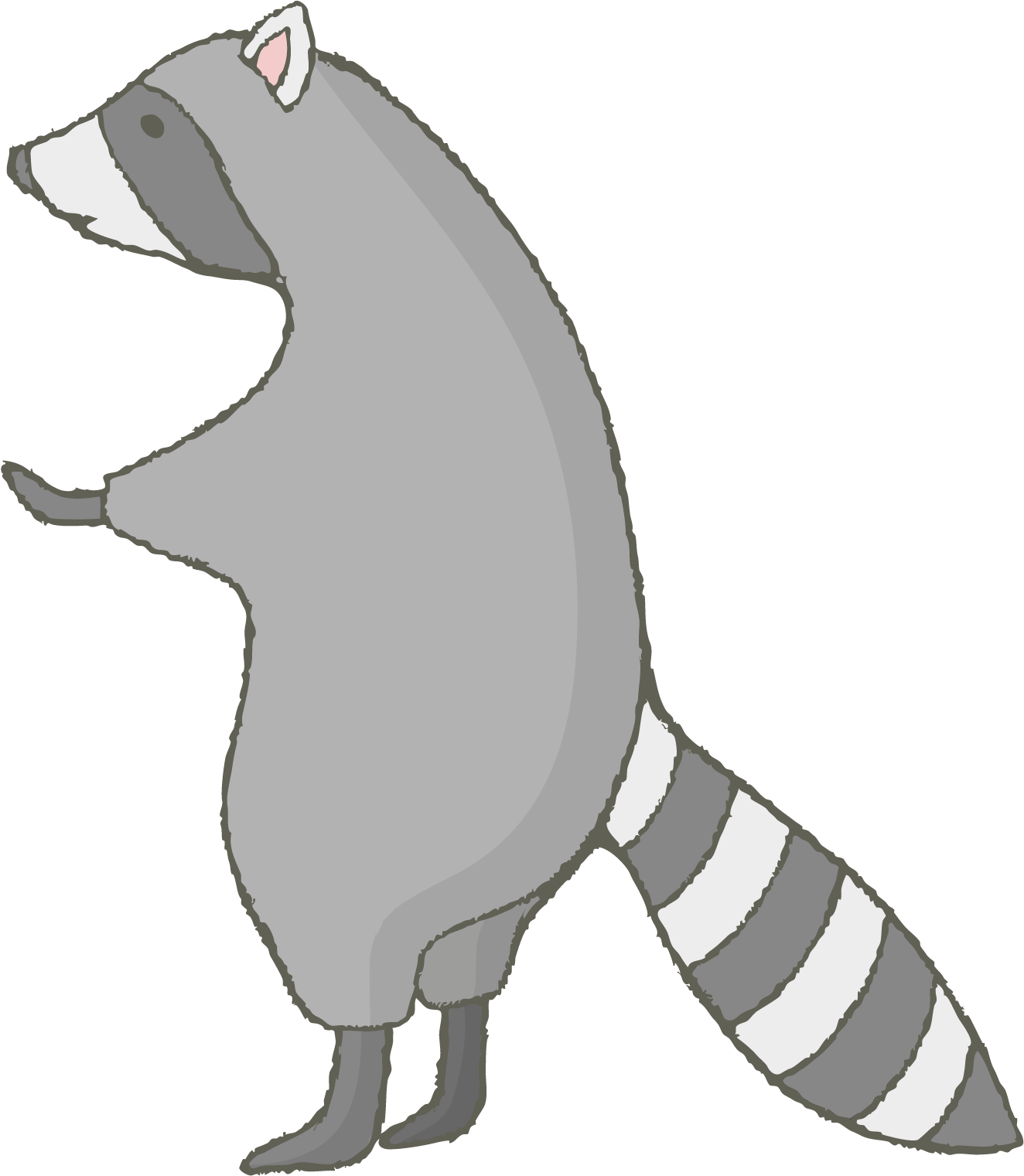 Clip Art Clip Free Rat Tree Beaver Clip Art Standing - Squirrel - Png Download (1483x1632), Png Download