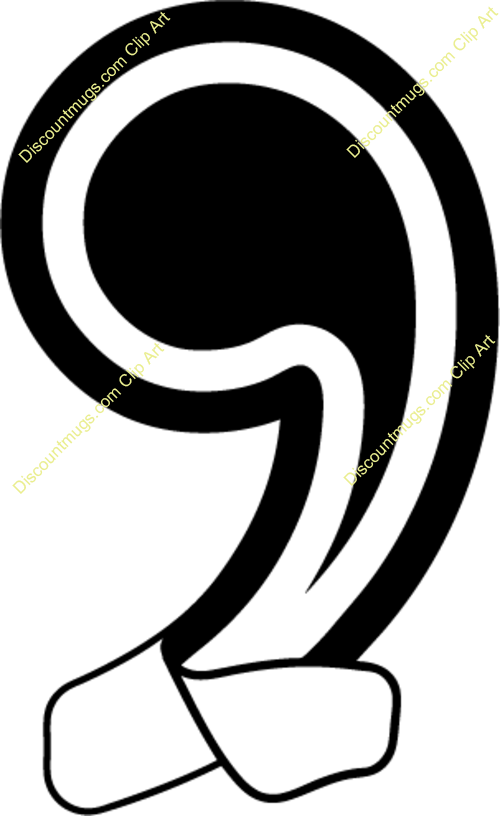 Comma Clip Art Free Comma Symb - Png Download (500x816), Png Download