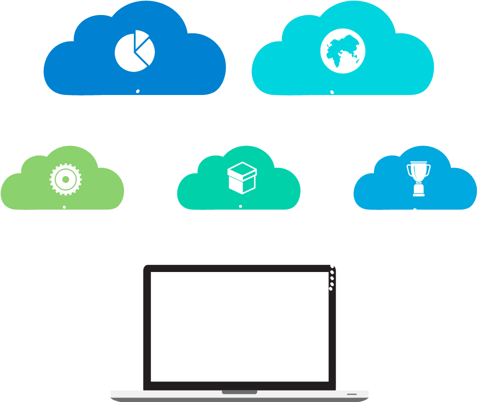 Configuration For Microsoft Office 365 And Azure Services - Computadora Ppt Clipart (1200x1200), Png Download
