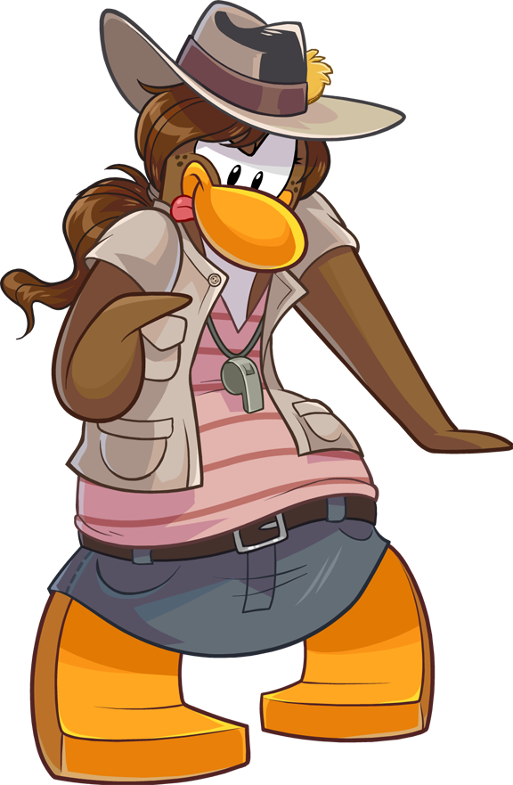 Club Penguin Clipart - Club Penguin Puffle Girl - Png Download (576x881), Png Download