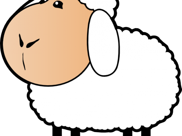 Small Clipart Sheep - Cartoon Sheep Transparent Background - Png Download (640x480), Png Download
