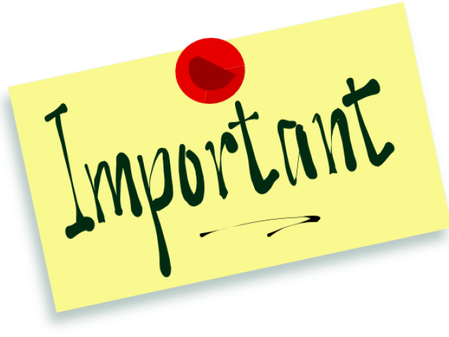 Message Clipart Important Message - Important Clip Art - Png Download (640x480), Png Download