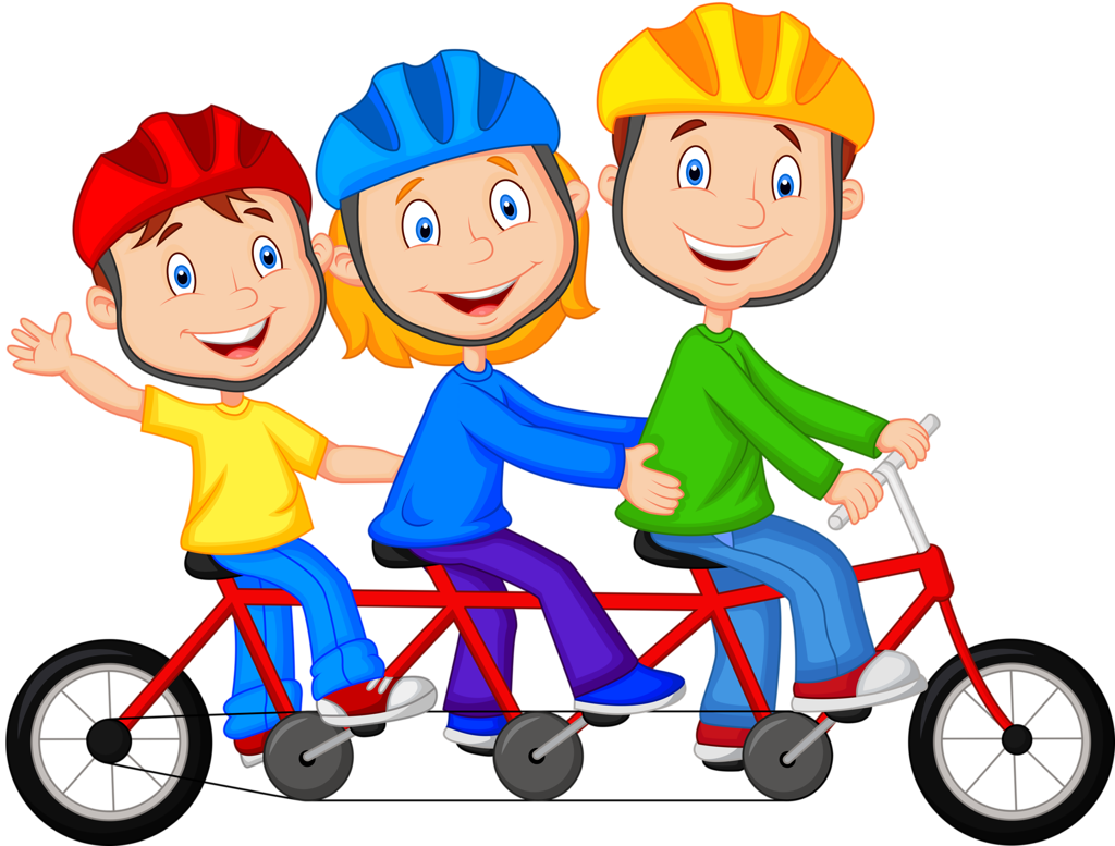 Фотки Game Cards, Card Games, Exercise For Kids, Bike - Triple Cartoon Clipart (1024x777), Png Download