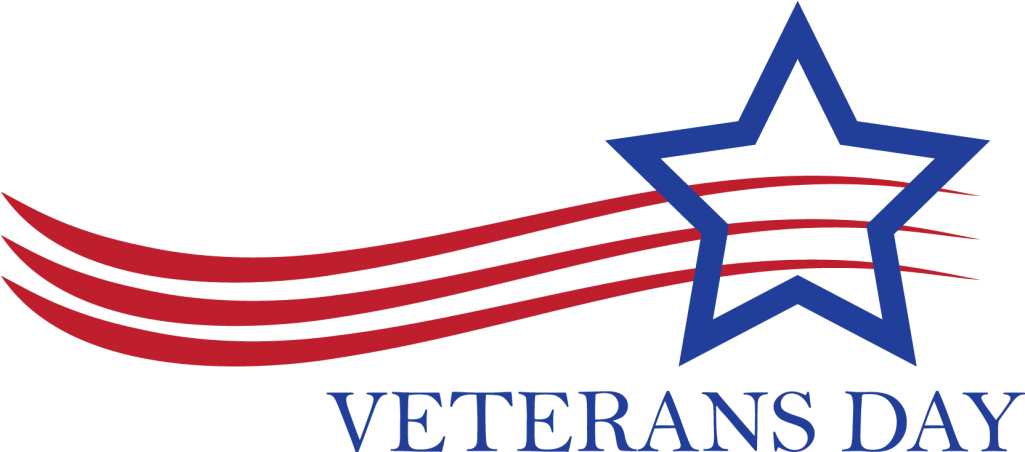 Monday, November 10, - Clipart Veterans Day - Png Download (1024x466), Png Download