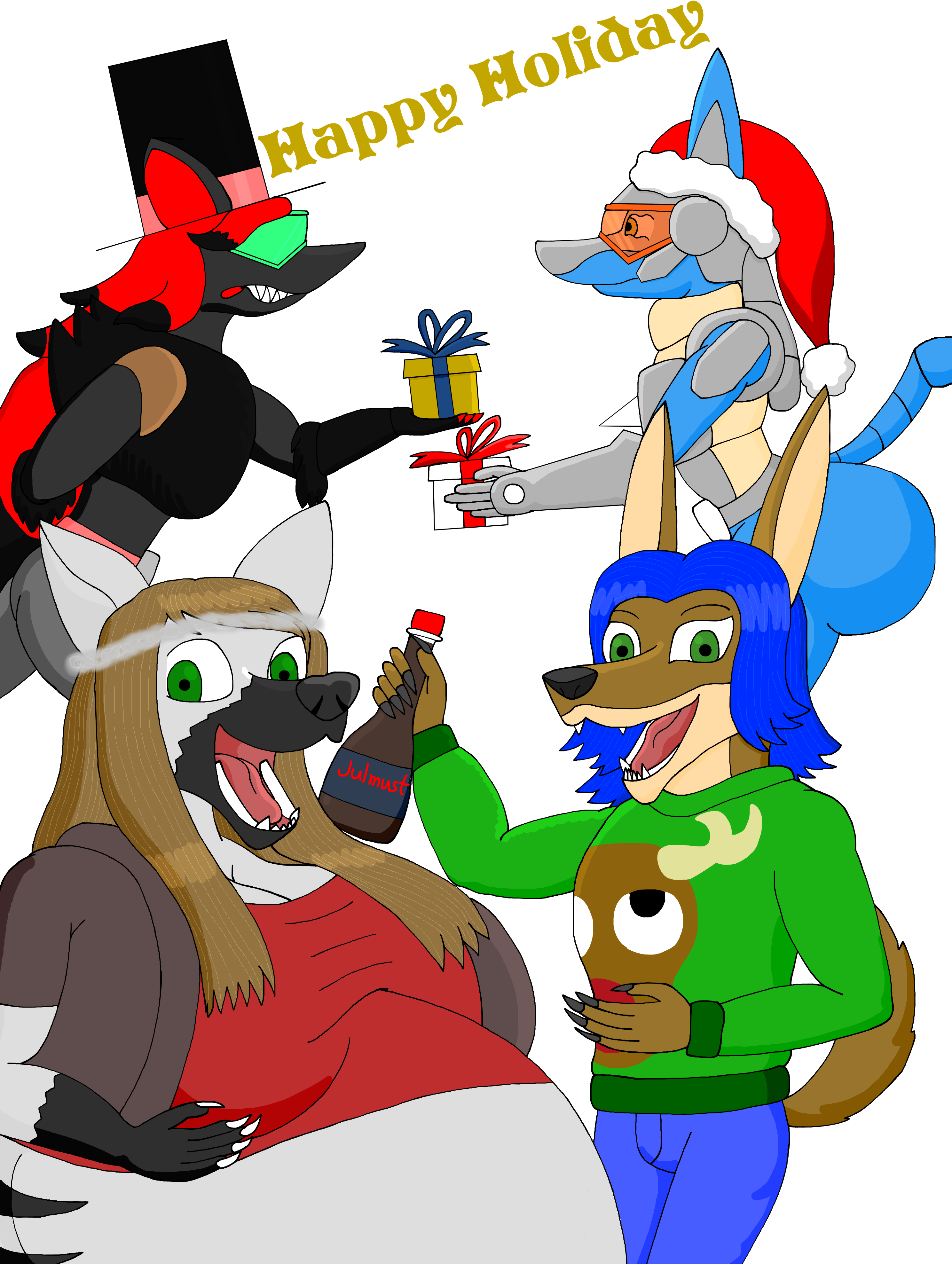 Have A Happy Holiday - Art Clipart (2976x3968), Png Download