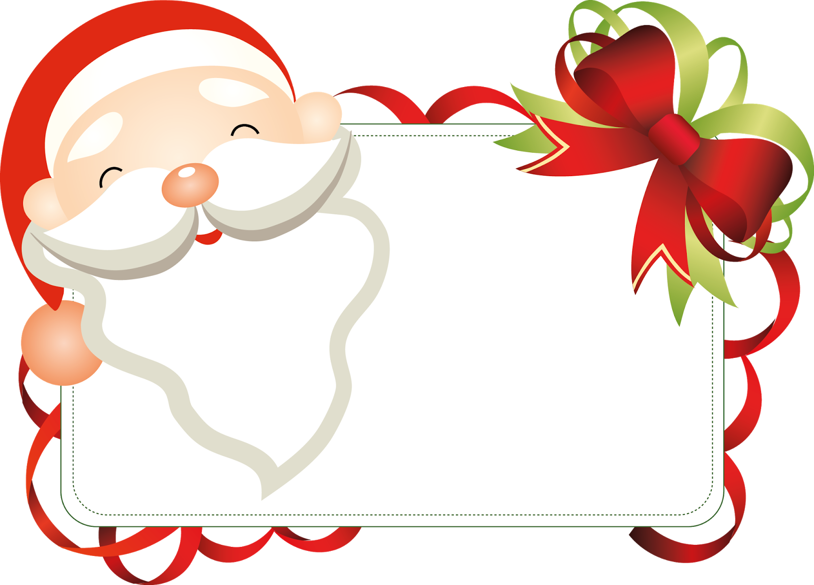 Download Santa * - Christmas Stickers With Labels Clipart (#1164937