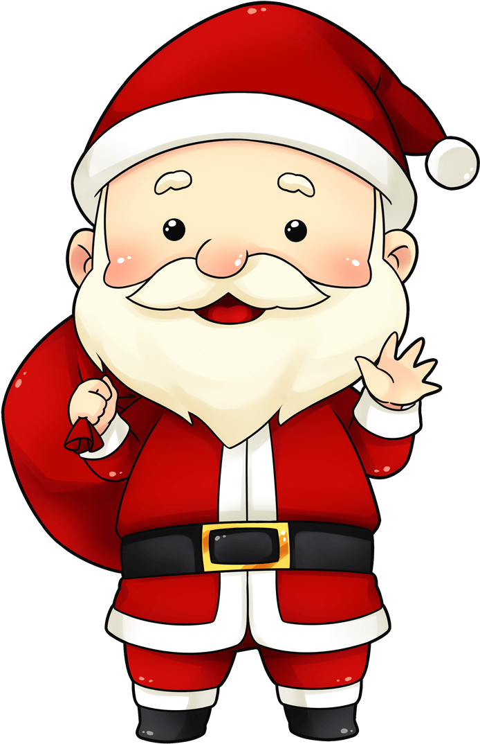 Baby Santa Claus - Santa Claus Cartoon Clipart (800x1169), Png Download