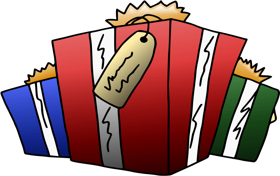 Christmas Presents Clipart (1000x638), Png Download
