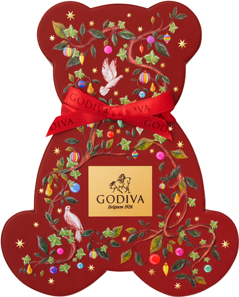 Christmas Chocolate Bear Box, 7 Pieces - Godiva Christmas 2018 Clipart (700x700), Png Download